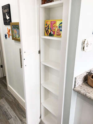 A pantry to store all of your snacks!