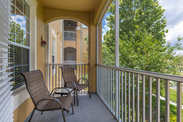 Sunny west facing balcony offers privacy, sun and wonderful Florida sunsets