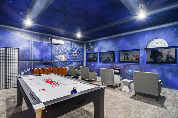 A game room that`s out of this world