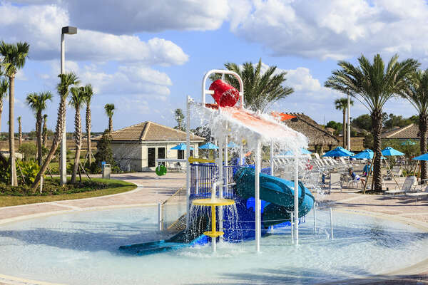 This fantastic splash park is perfect for the smaller ones as you enjoy your family day at the community pool