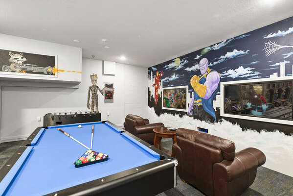 The fun games room will be your favorite room in the house