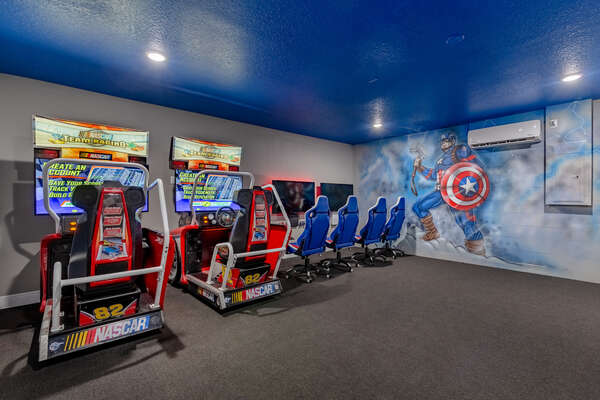 Have a blast in the brand new game room
