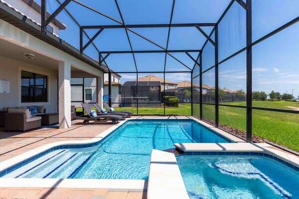 Enjoy the Florida sun by your private pool