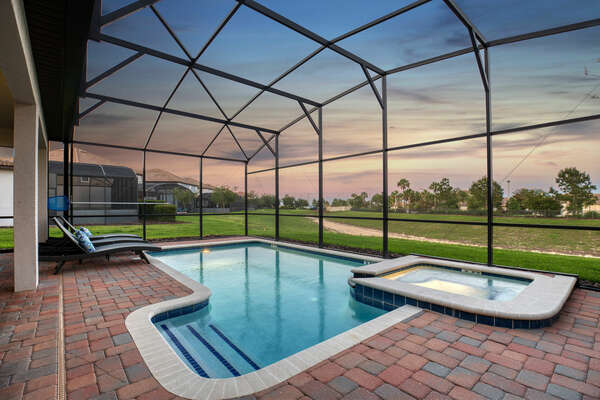 Complete your evenings while relaxing by your own private pool