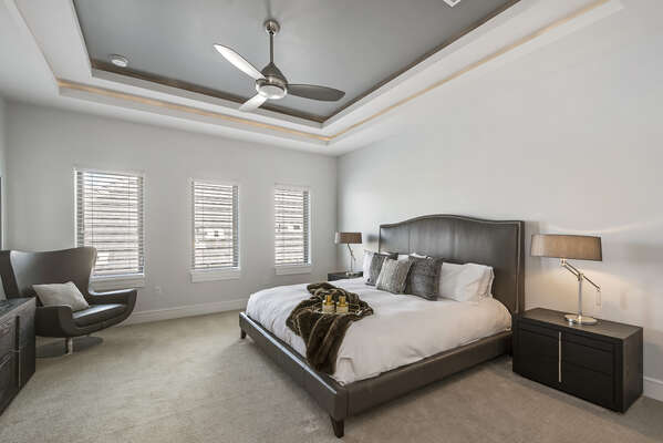 Master Suite 8 has a beautiful King bed