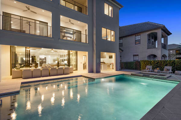 Come home from a day of enjoying the Orlando attractions and relax in your pool and spa