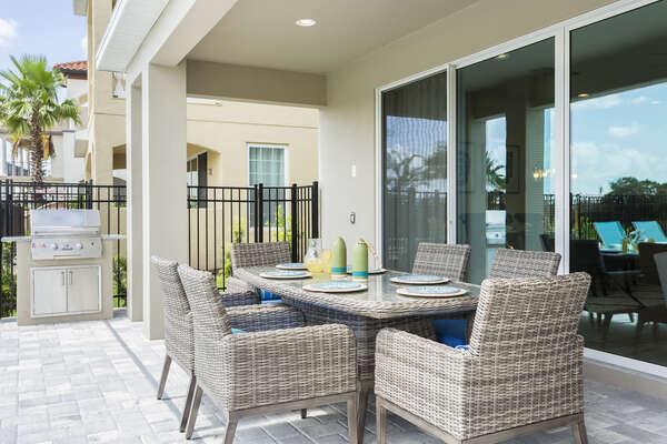 Enjoy an evening meal on your private lanai