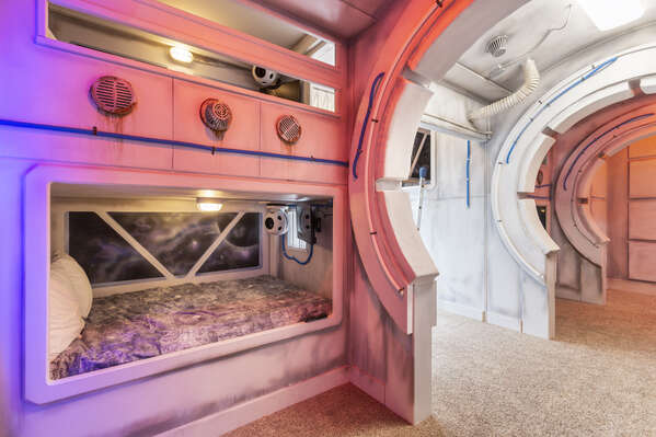 Feel immersed when you sleep in this space craft