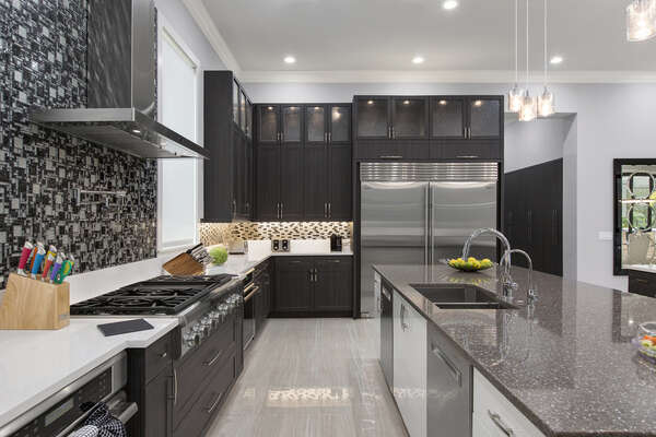 Featuring top of the line stainless steel appliances and beautiful custom designed features no expense has been spared