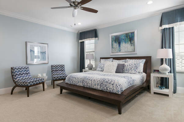 Master Suite 9 features a king size bed