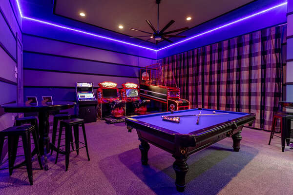The games room will provide hours of entertainment for kids of all ages