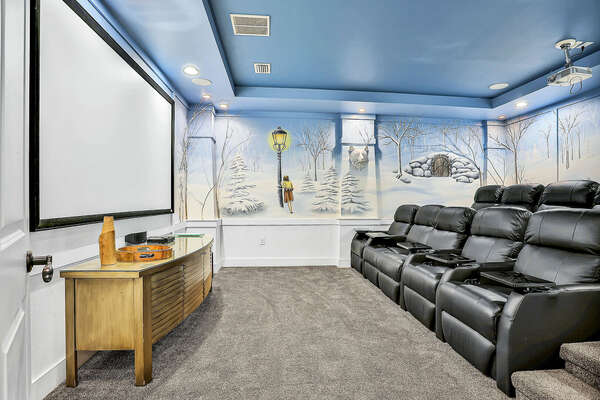 Enjoy the experience of being at the movies right in this vacation home