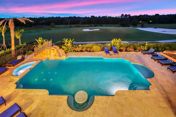 Sunsets are absolutely amazing by this pool