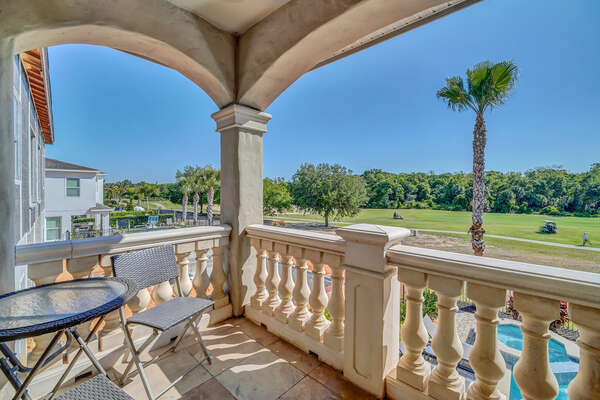 Step out to your private balcony and take in the golf views