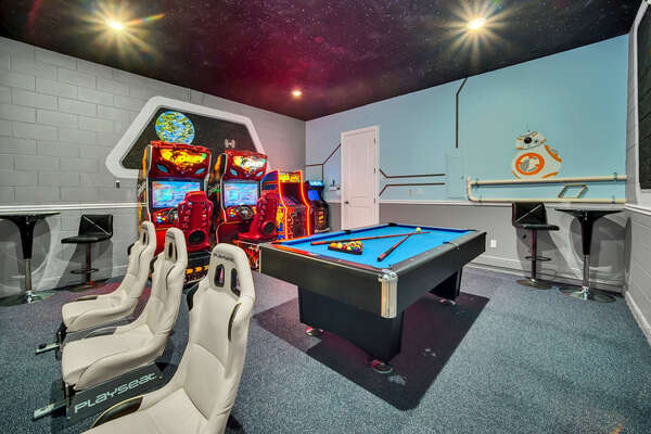 You kids will have a blast in the games room