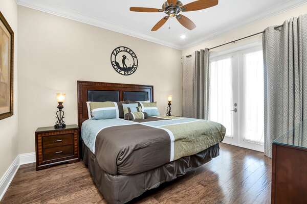 Yet another beautiful master bedroom with a King bed to cozy into at night