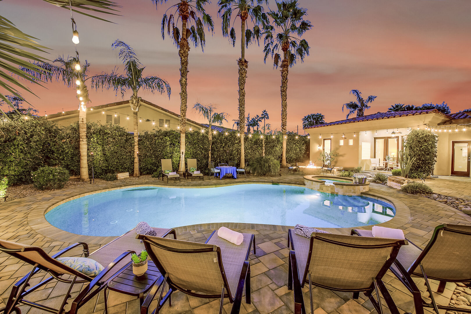 Kick back in the private fully secluded courtyard complete with desert landscape.