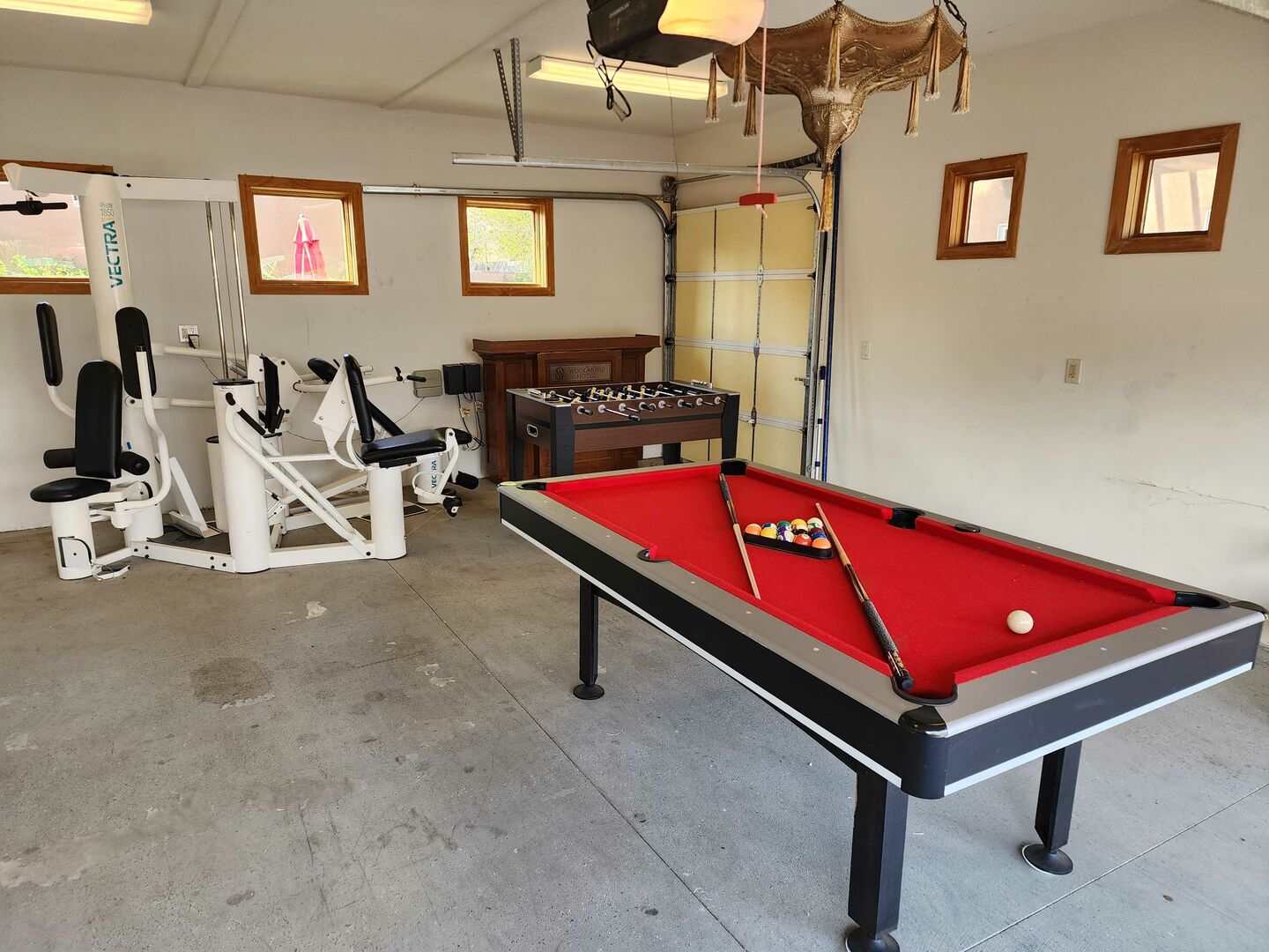 Practice your skills at the Billiard table!