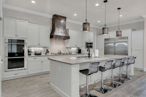 A fully equipped modern kitchen