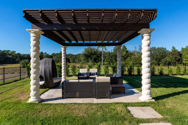 Relax with loved ones on comfortable outdoor furniture