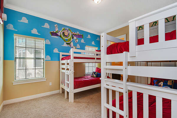 Get ready to play big in this custom built kids bedroom