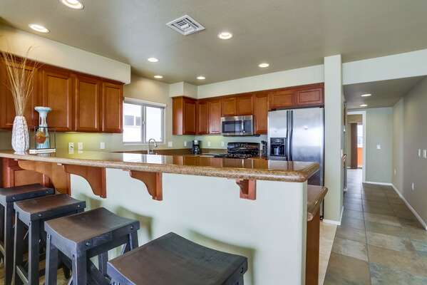 Eat-In Kitchen with Breakfast Bar.