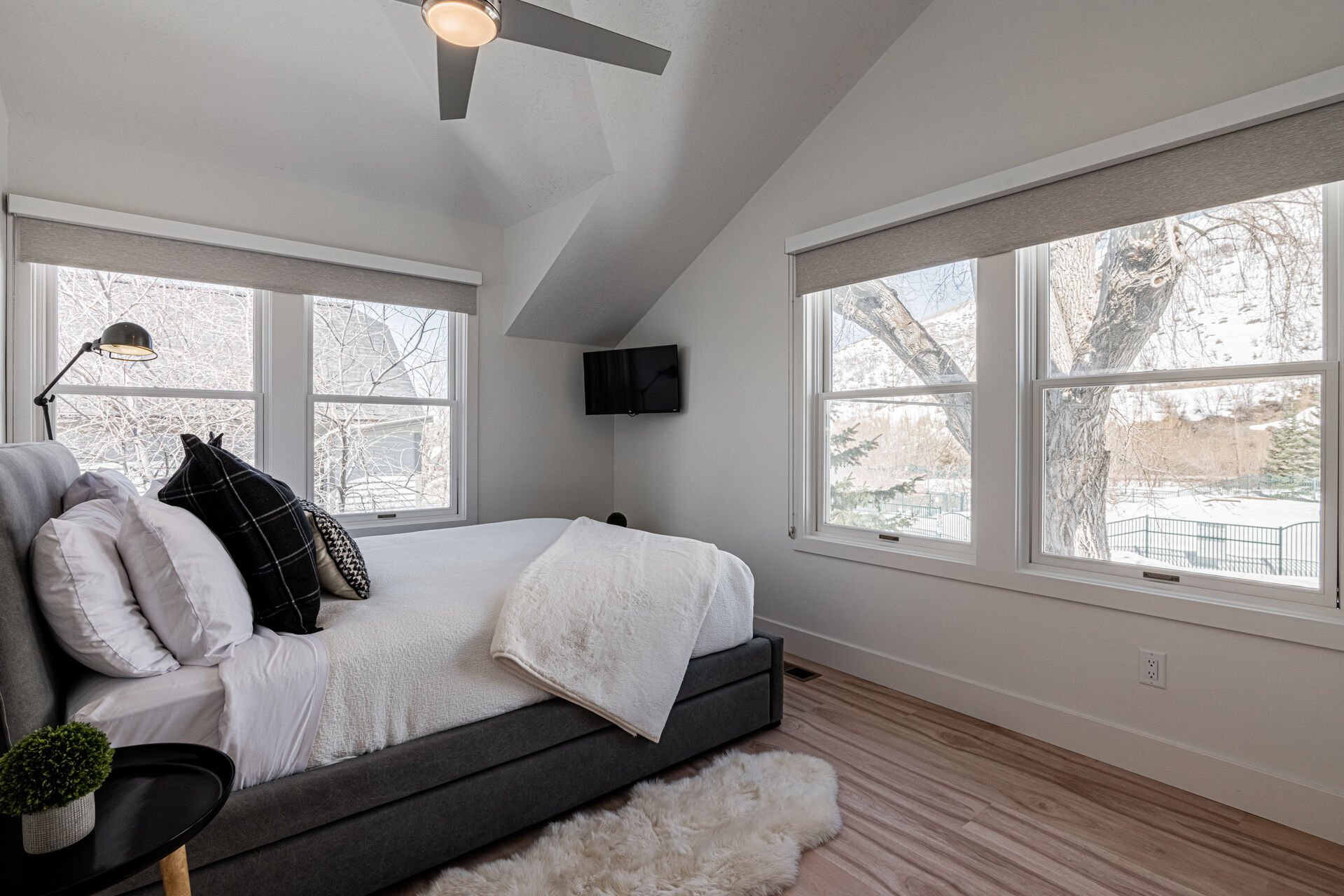 Upper Level Bedroom 3 with Natural Light and Views