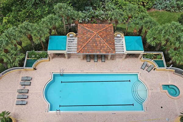 Enjoy the warm Florida weather at the fantastic community pool