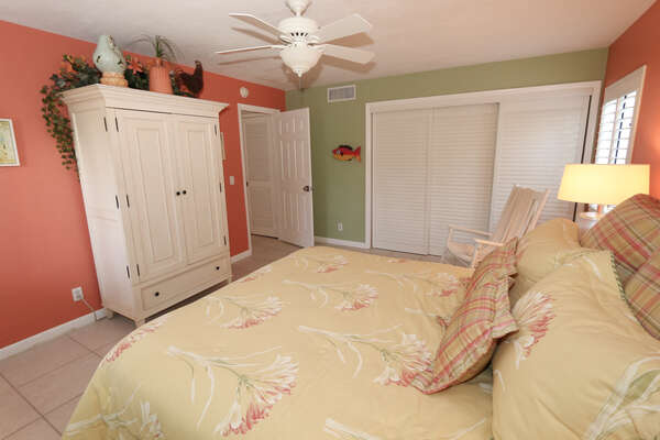 Large master bedroom with king size bed