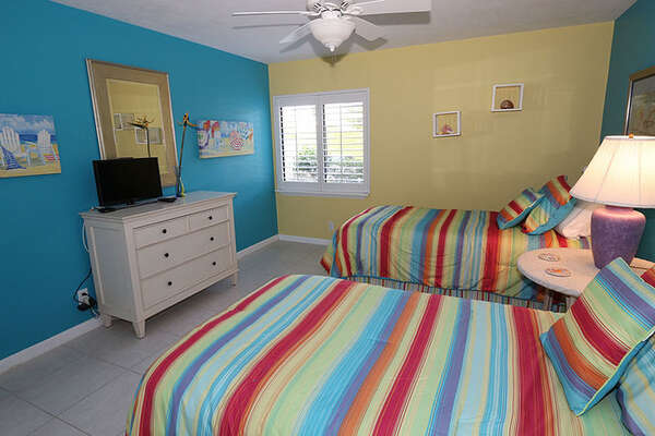 Fun and Bright guest room
