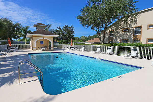 Enjoy the warm Florida weather at the pool