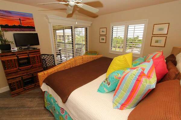 Master bedroom with great views and natural light.