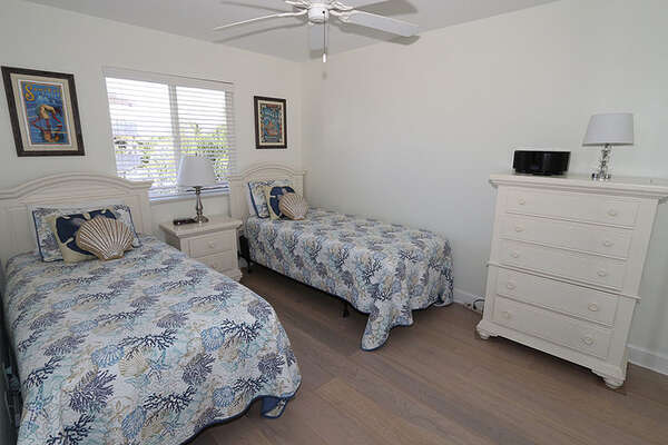 Guest Bedroom with 2 XL Twin Beds.