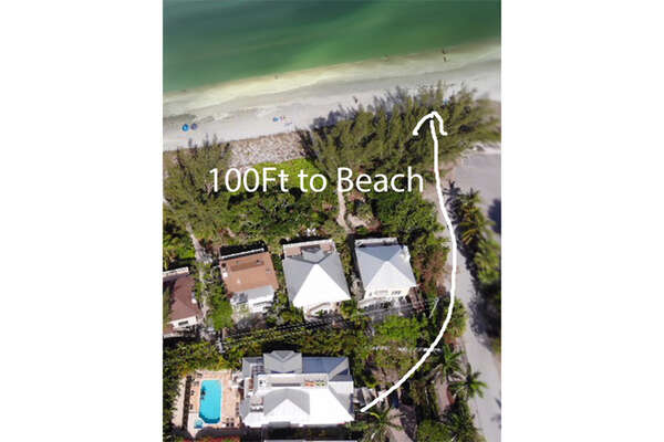 Luxurious oasis for island living positioned at the end of Andy Rosse Lane just 75 feet from the Gulf of Mexico.