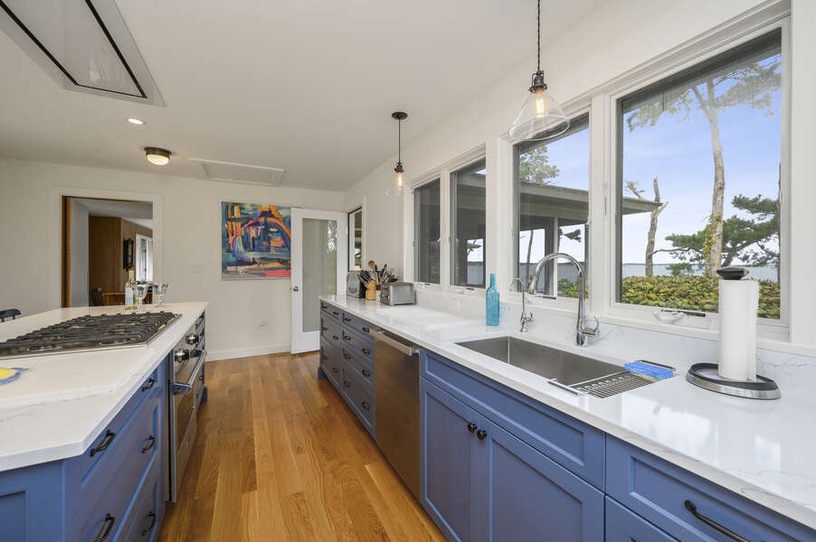 Enjoy cooking with an Ocean view.  66 Rush Drive Chatham Cape Cod New England Vacation Rentals