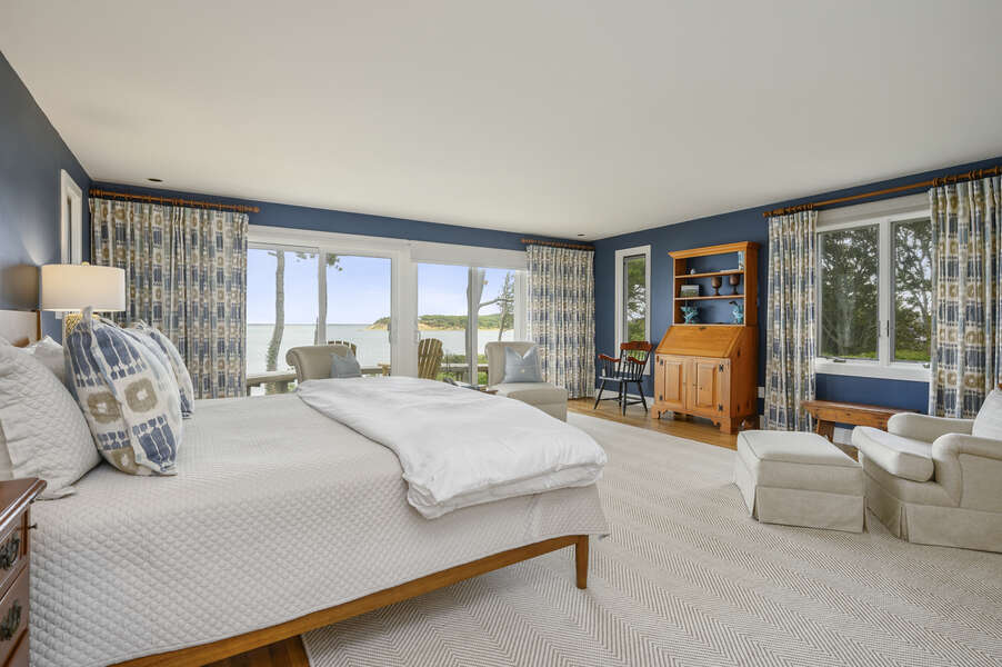 Master Bedroom with views. 66 Rush Drive Chatham Cape Cod New England Vacation Rentals