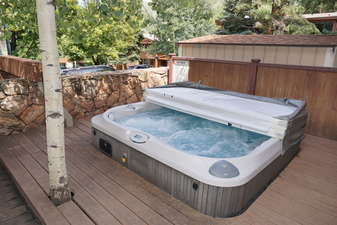 Hot Tub on Shared Deck