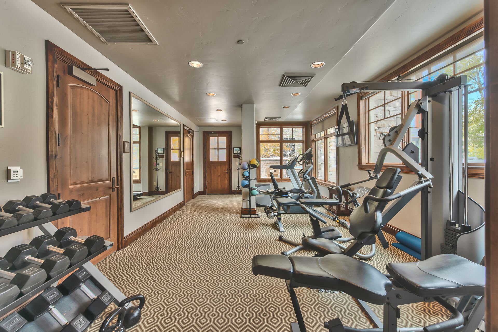 Fully Equipped Fitness Room and Exterior Hot Tubs