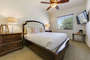 Casita bedroom with king bed