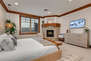 Grand Master Suite with a King Bed, Gas Fireplace and Deer Valley Views