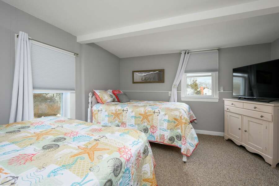 Bedroom three with one Queen bed and one Full bed - 128 Sea Street Unit 11 Dennisport Cape Cod New England Vacation Rentals