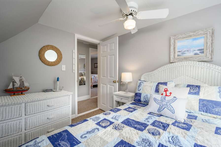Bedroom one with nautical decor - 128 Sea Street Unit 11 Dennisport Cape Cod New England Vacation Rentals