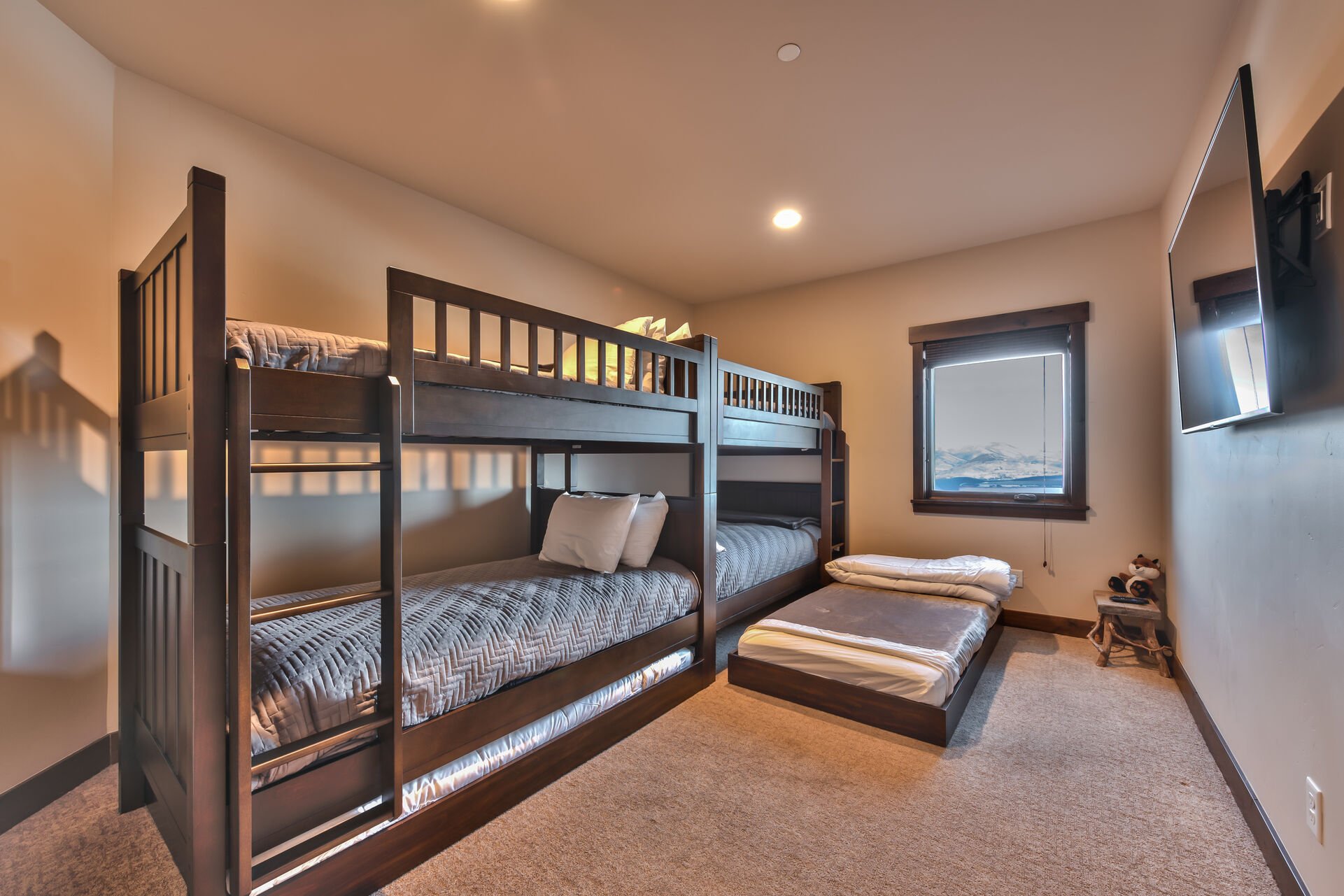 Bedroom 5 - Bunk Room with twin over twin Bunk Beds, Two Twin Trundles, 60