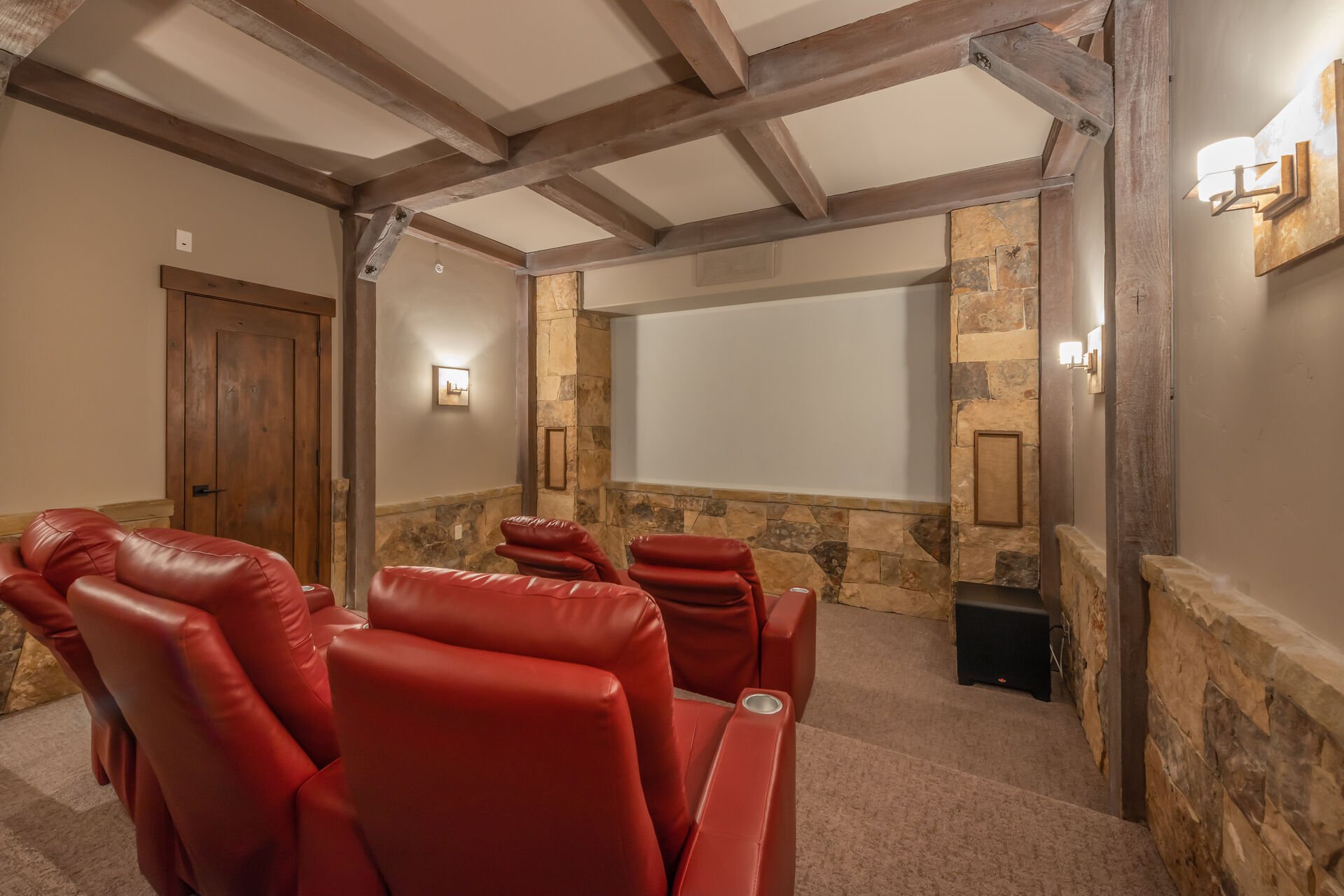 An 8-Seat Theater Room with a 100