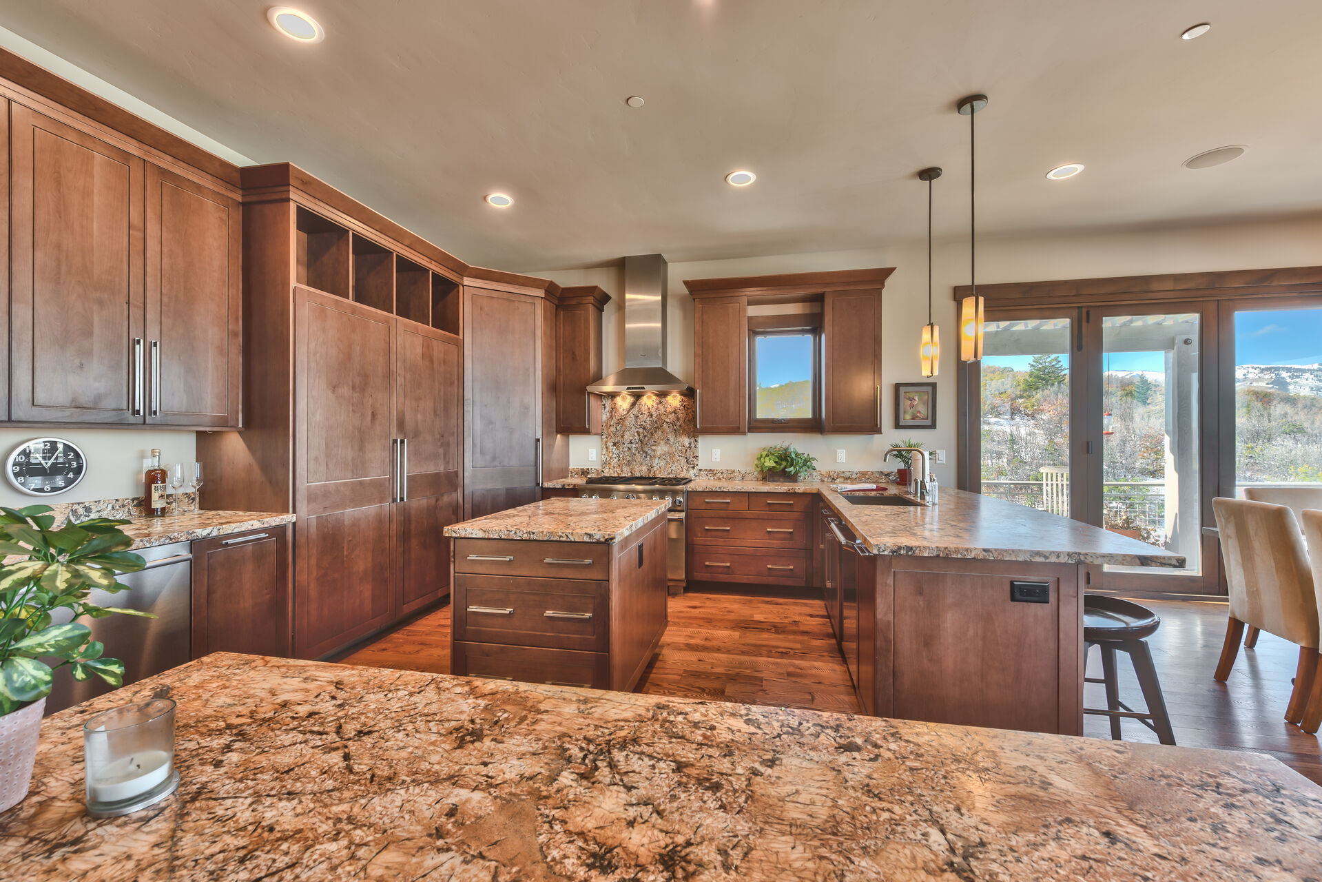 Fully Equipped Gourmet Kitchen with Two Sinks and Dishwashers, and Plenty of Prep Space