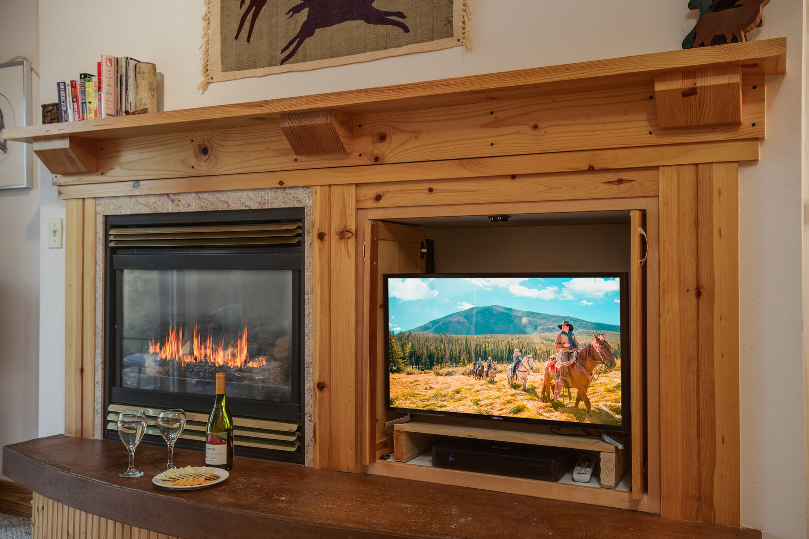 Teton Serenity ~ fireplace ~ function over fashion ~ is a heat source operated by thermostat, NOT an on/off switch