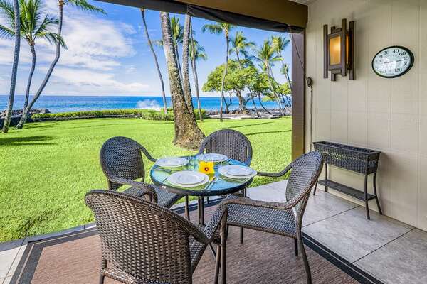 Private Lanai for Outside Dining