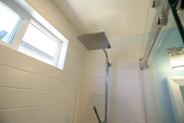 Luxury Shower Head in the Hallway Bathroom