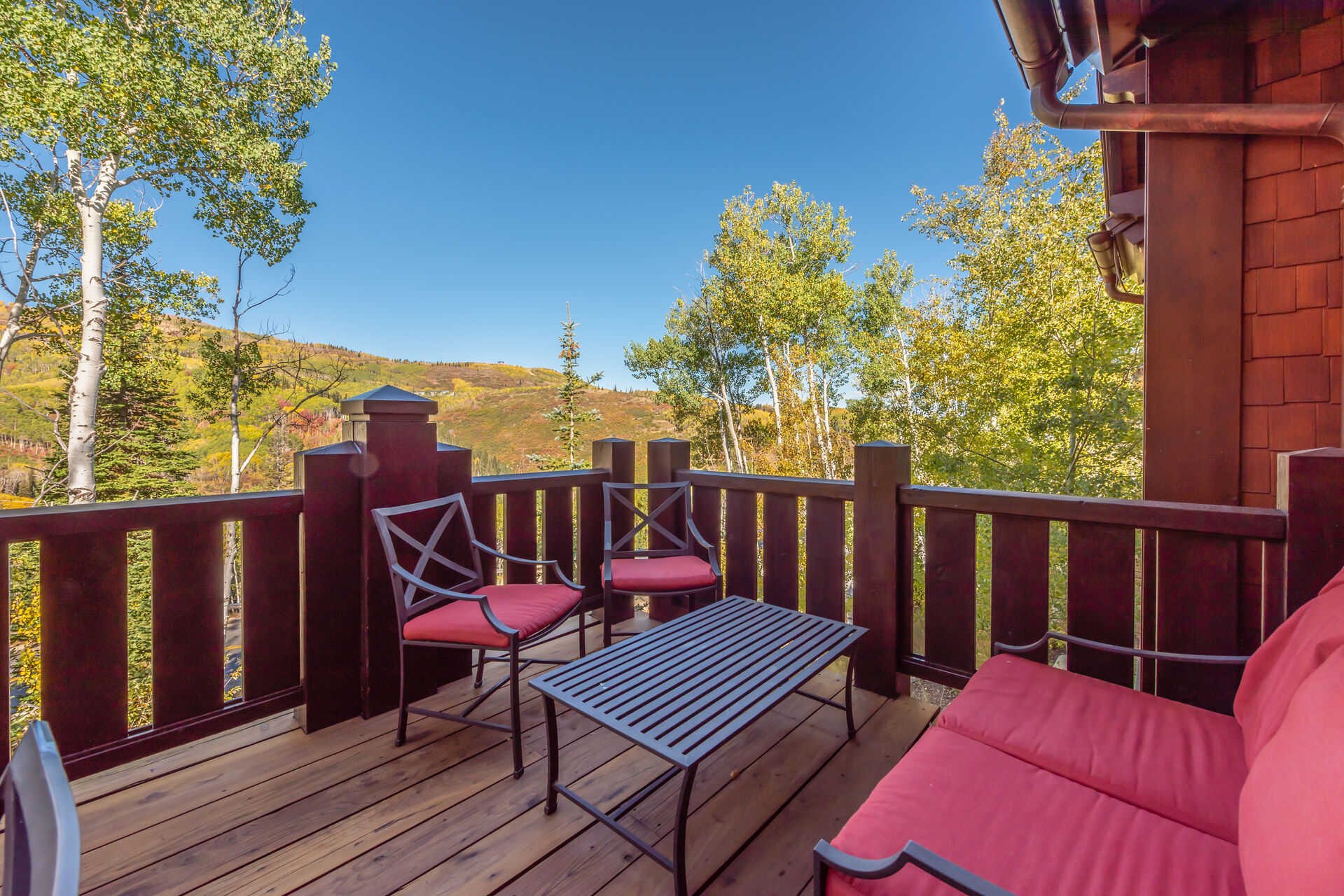 Main Level Private Deck with Seating