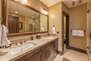 Grand Master Bath with Dual Quartz Counter Sinks, Jetted Tub, Tile Shower and Water Closet